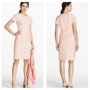 Brooks Brothers Gingham Double Weave Short Sleeve Sheath Dress 12P